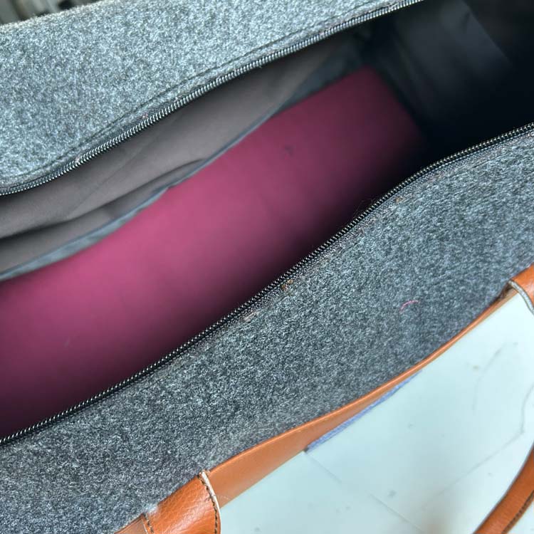 Big Felt Duffle Bag
