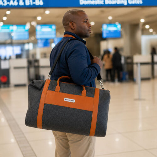 Big Felt Duffle Bag